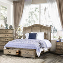 BELGRADE I Rustic Natural Tone Queen Bed - Star USA Furniture Inc