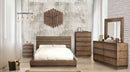 COIMBRA Rustic Natural Tone 4 Pc. Queen Bedroom Set - Star USA Furniture Inc