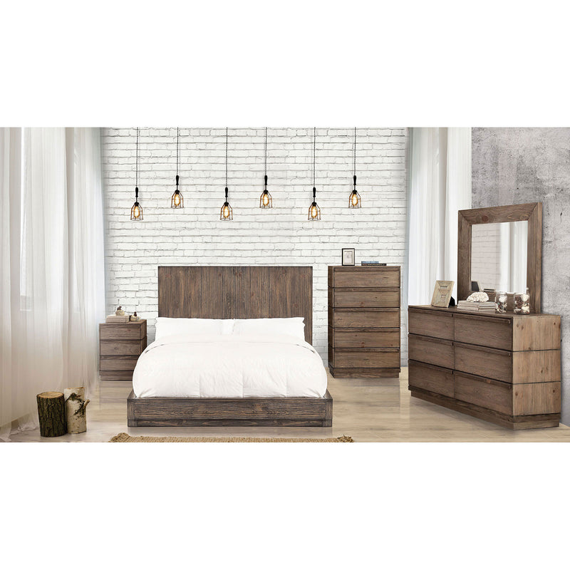 AMARANTE Rustic Natural Tone E.King Bed - Star USA Furniture Inc