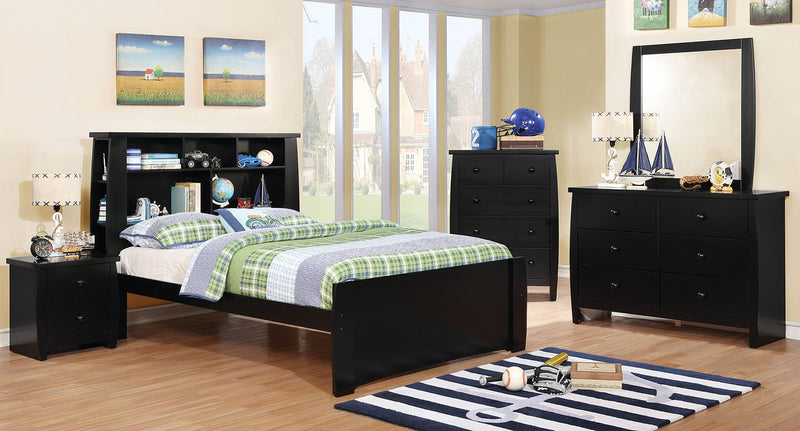 Marlee Black 4 Pc. Full Bedroom Set - Star USA Furniture Inc