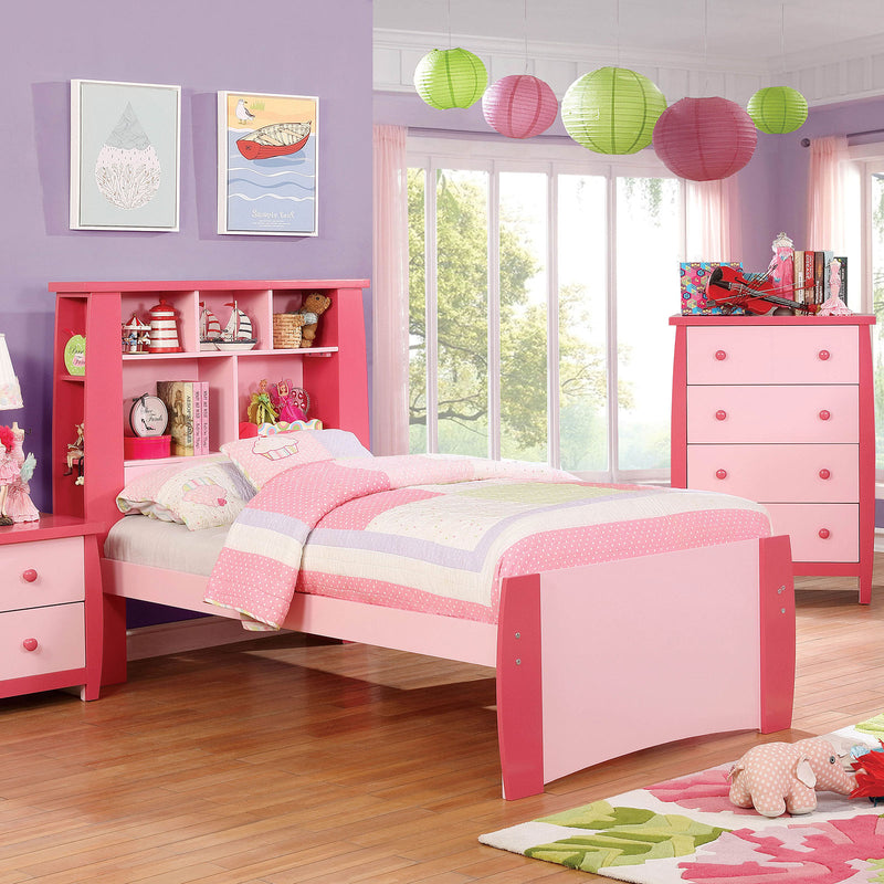 Marlee Pink Twin Bed - Star USA Furniture Inc