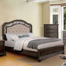 PERSEPHONE Beige/Rustic Natural Tone Cal.King Bed - Star USA Furniture Inc