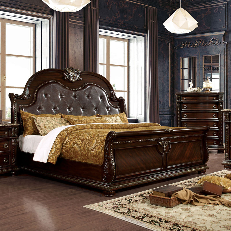 Fromberg Brown Cherry E.King Bed