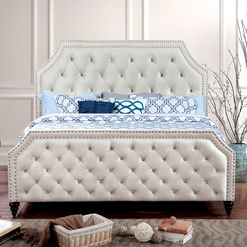 CLAUDINE Beige E.King Bed