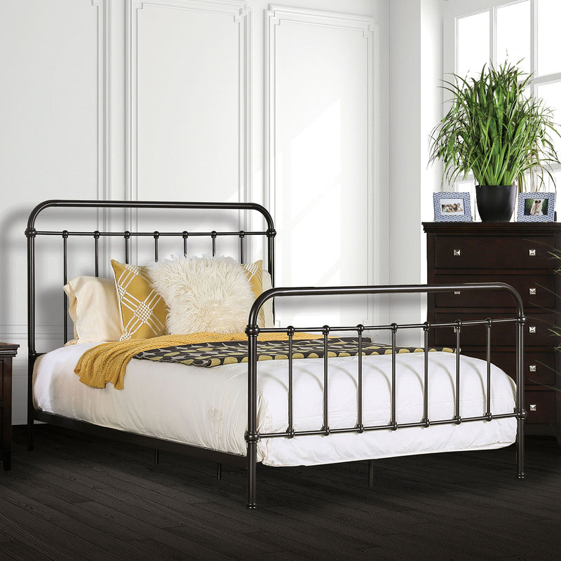 IRIA Dark Bronze Cal.King Bed - Star USA Furniture Inc