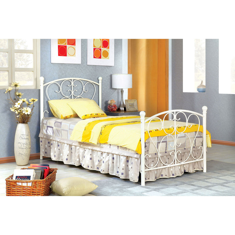 ALICE White Twin Bed