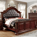 Esperia Brown Cherry Cal.King Bed - Star USA Furniture Inc