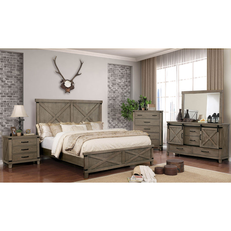 Bianca Dark Walnut 5 Pc. Queen Bedroom Set w/ Chest - Star USA Furniture Inc