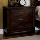 Bianca Dark Walnut Night Stand - Star USA Furniture Inc