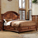 Bellagrand Antique Tobacco Oak Queen Bed - Star USA Furniture Inc