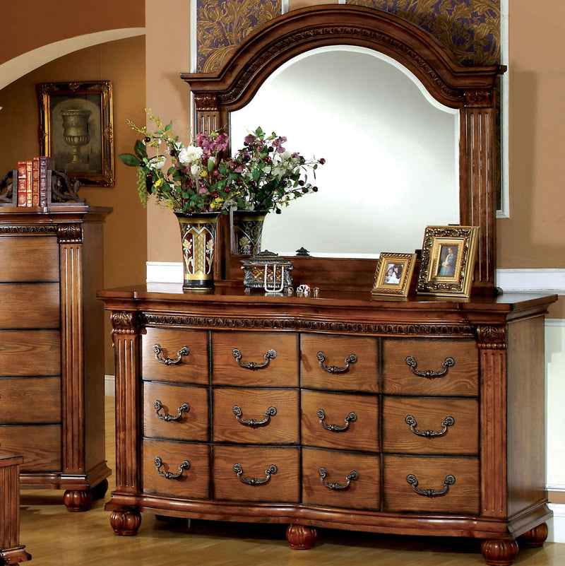 Bellagrand Antique Tobacco Oak Dresser - Star USA Furniture Inc