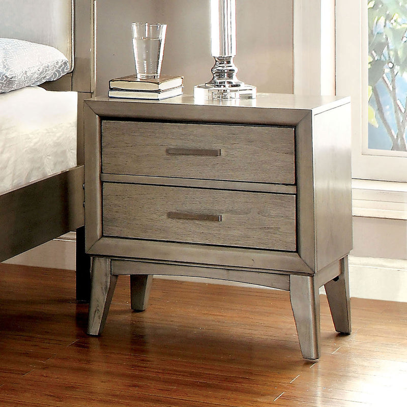 SNYDER II Gray Night Stand
