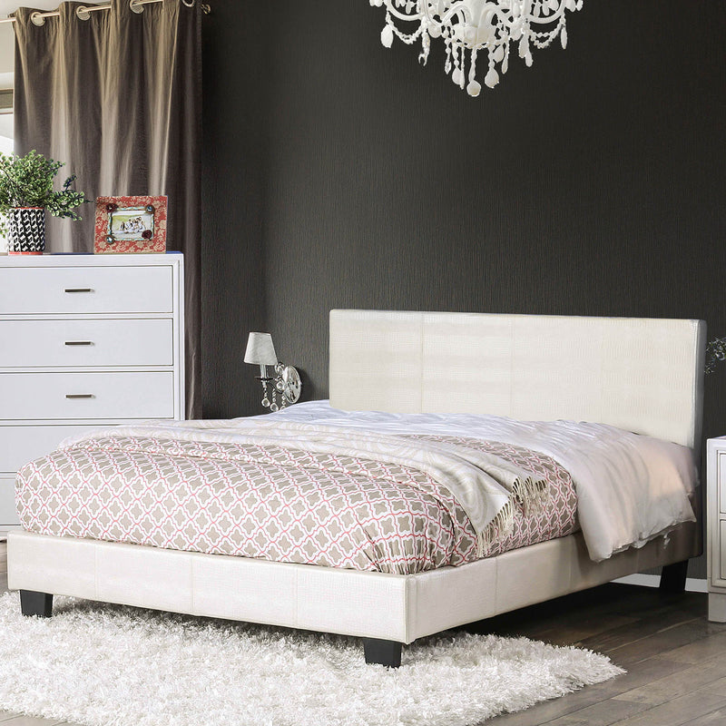 WALLEN Pearl White Cal.King Bed