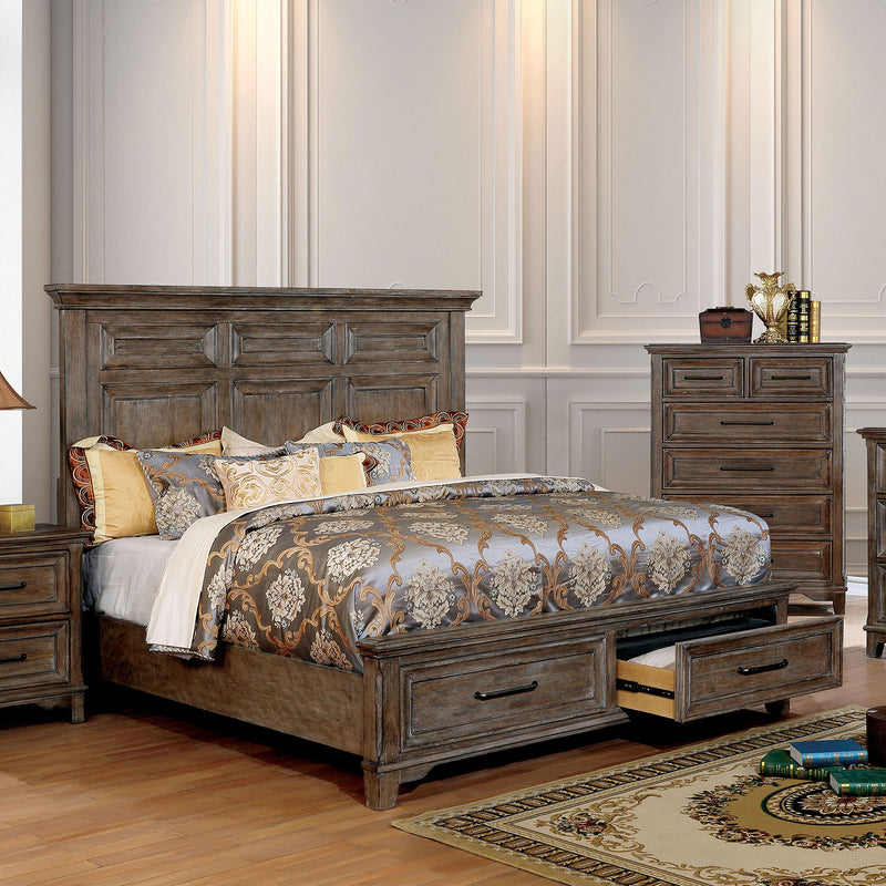 Oberon Rustic Oak 4 Pc. Queen Bedroom Set