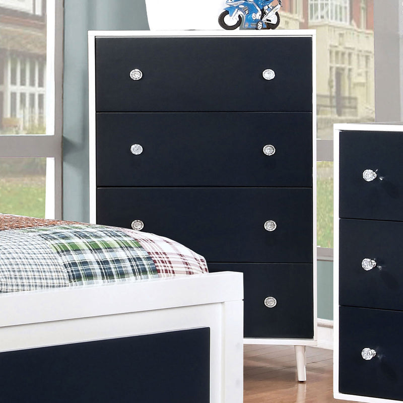 White/Blue Chest - Star USA Furniture Inc