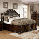 Niketas Brown Cherry/Espresso E.King Bed - Star USA Furniture Inc