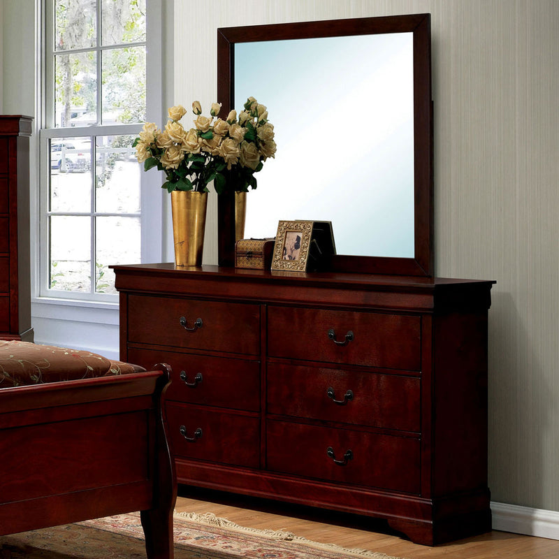 LOUIS PHILIPPE III Cherry Dresser - Star USA Furniture Inc