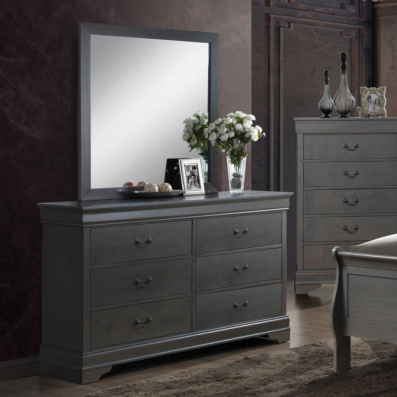 LOUIS PHILIPPE III Gray Dresser - Star USA Furniture Inc