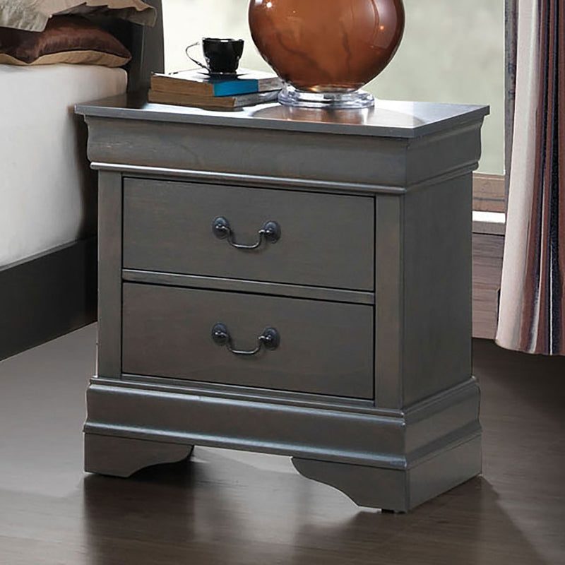 LOUIS PHILIPPE III Gray Night Stand