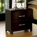 JANINE Espresso Night Stand - Star USA Furniture Inc