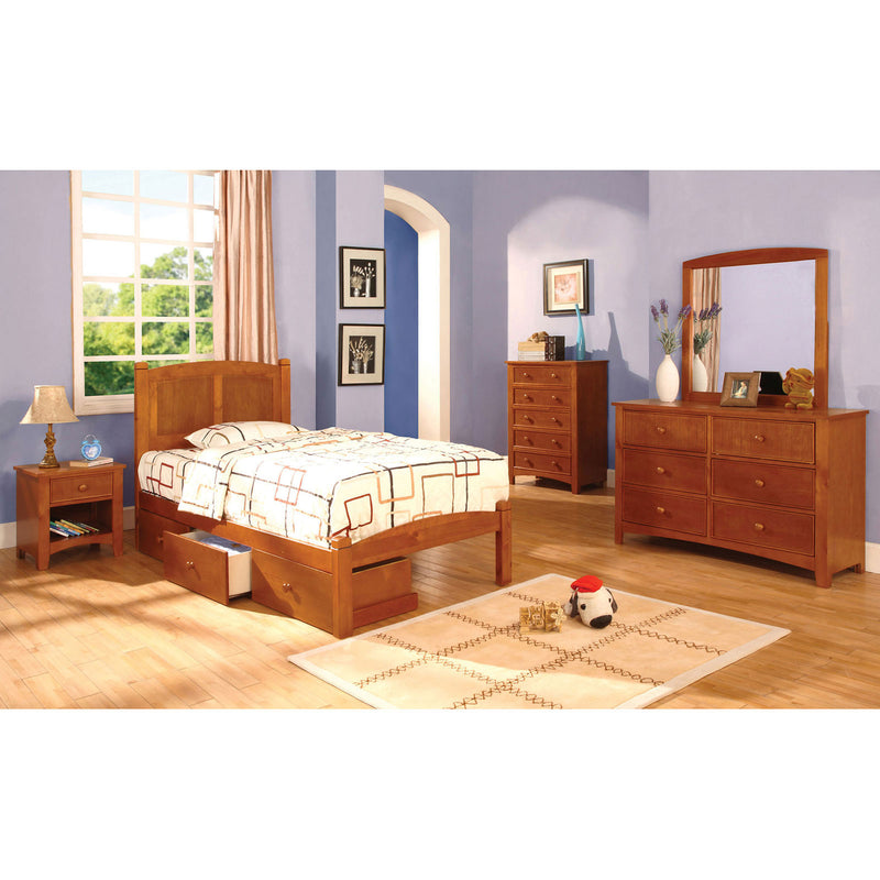 Cara Oak 4 Pc. Full Bedroom Set