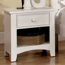 Corry White Night Stand - Star USA Furniture Inc