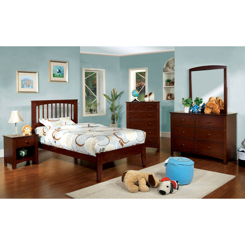 Pine Brook Cherry 4 Pc. Twin Bedroom Set - Star USA Furniture Inc