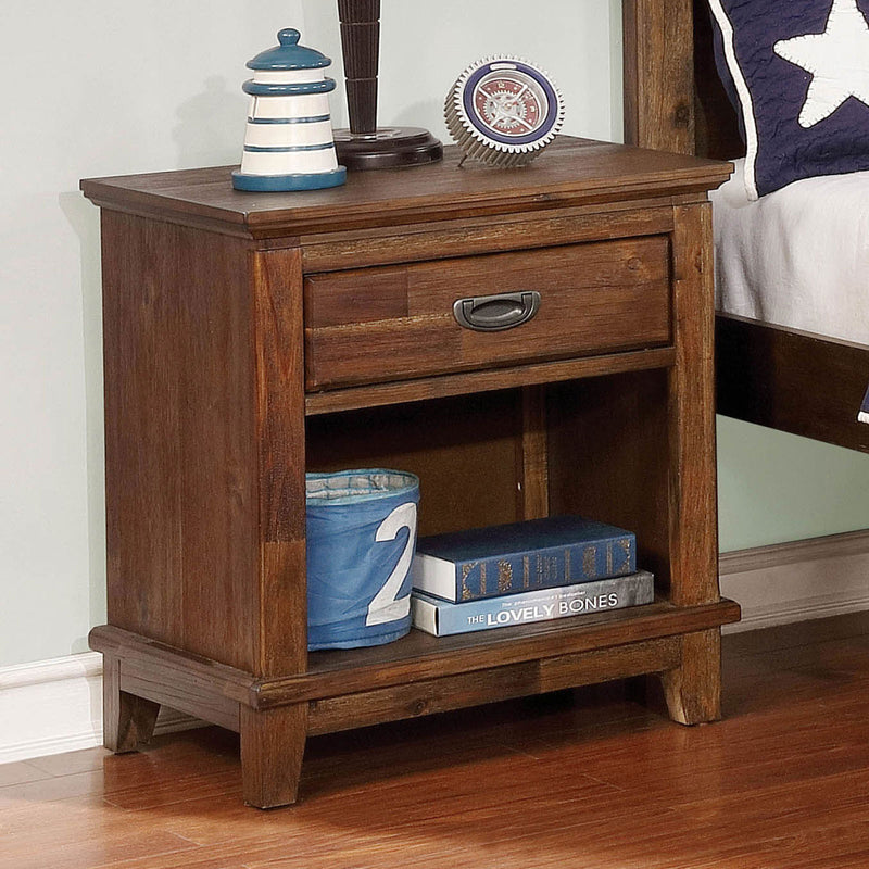 Colin Dark Oak Night Stand - Star USA Furniture Inc