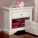 MULLAN White Night Stand - Star USA Furniture Inc