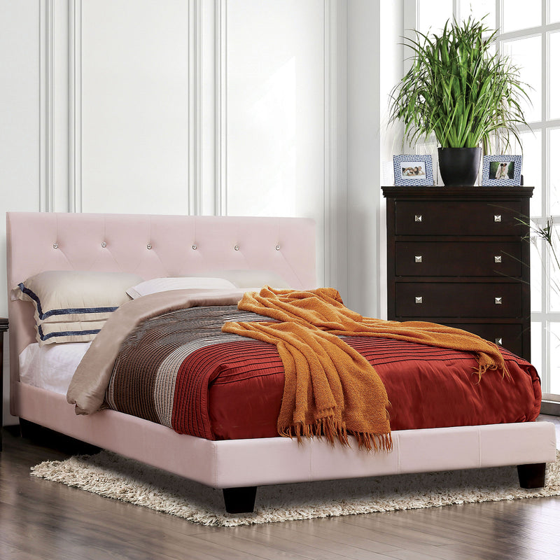 Velen Blush Pink Full Bed