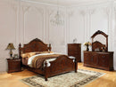 Velda II Brown Cherry 4 Pc. Queen Bedroom Set - Star USA Furniture Inc