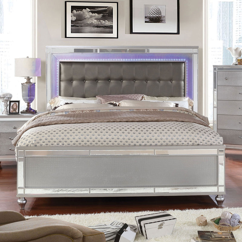 Brachium Silver E.King Bed - Star USA Furniture Inc