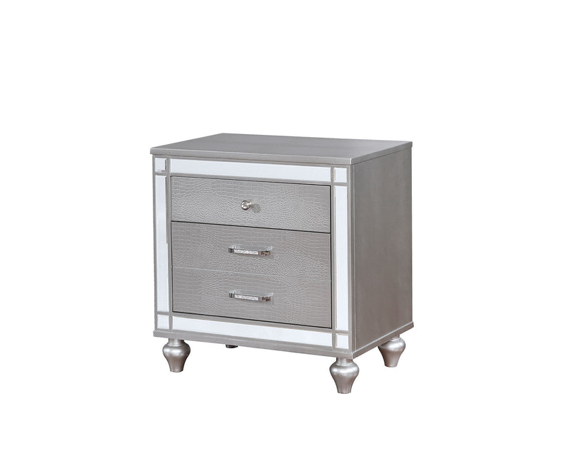 Brachium Silver Night Stand - Star USA Furniture Inc