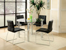 Kona I Black 5 Pc. Round Dining Table Set - Star USA Furniture Inc