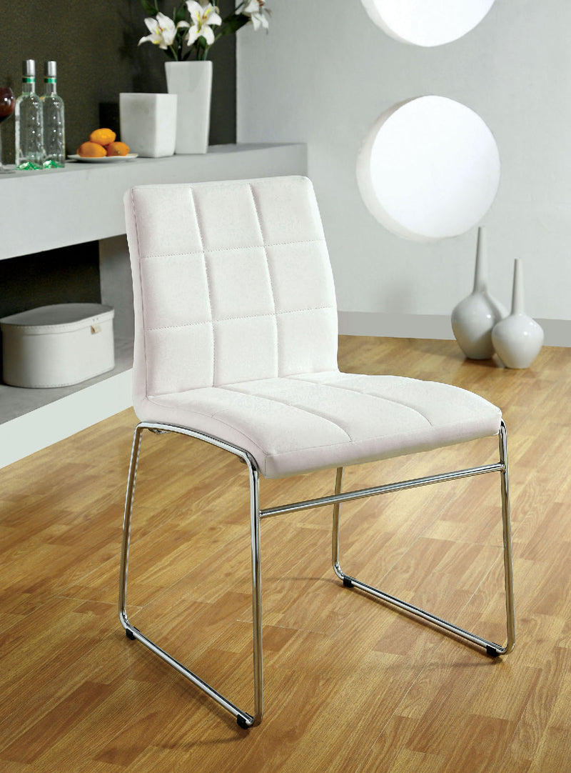 Oahu White Side Chair - Star USA Furniture Inc