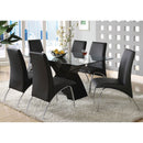 Wailoa Black 7 Pc. Dining Table Set - Star USA Furniture Inc