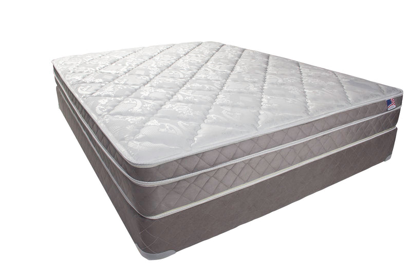 KALINA White/Gray 9" Euro Pillow Top Mattress, Full