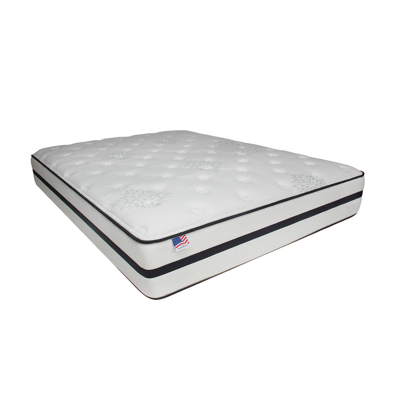 KASTEL White 11.5" Tight Top Mattress, Cal.King - Star USA Furniture Inc