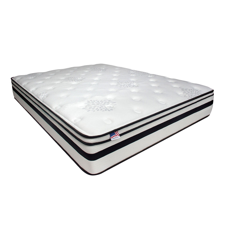 FAIREN White 12" Euro Pillow Top Mattress, E.King - Star USA Furniture Inc