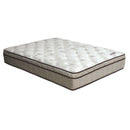 Lilium White/Brown 13" Euro Pillow Top Mattress, Cal.King - Star USA Furniture Inc