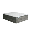 STORMIN White/Gray 13" Euro Pillow Top Mattress, E.King - Star USA Furniture Inc