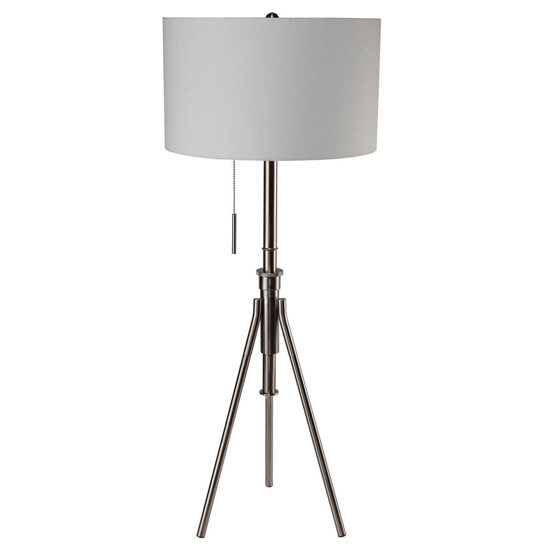 Zaya Brushed Steel Floor Lamp - Star USA Furniture Inc