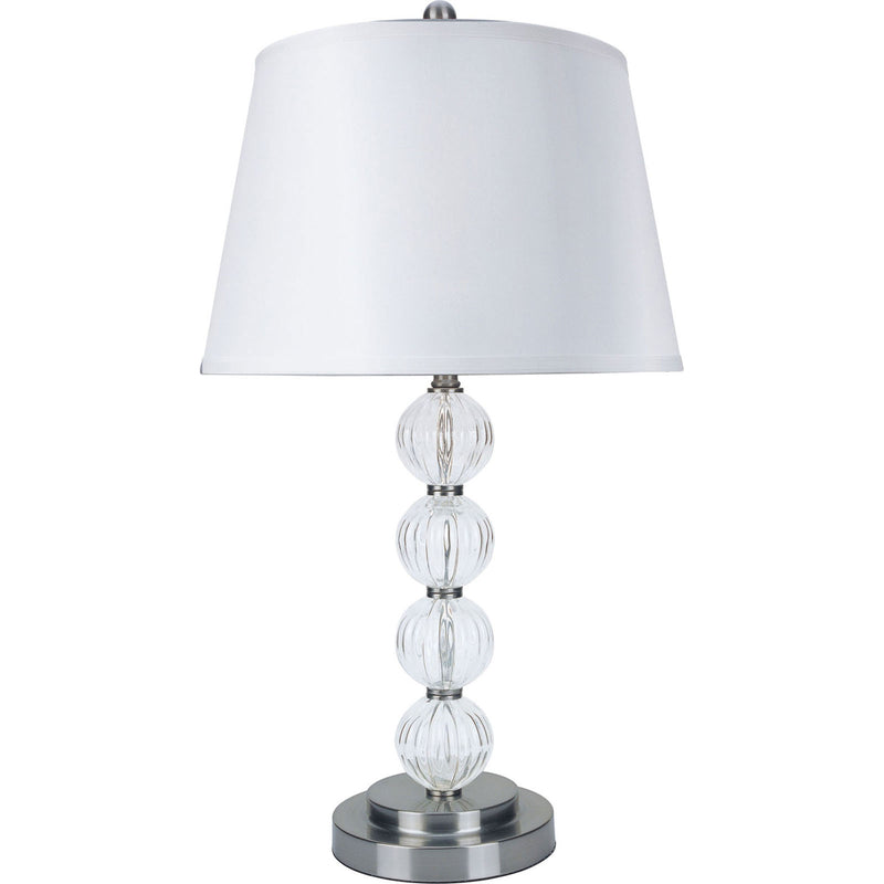 Oona Silver/Clear 30"H Table Lamp (2/CTN) - Star USA Furniture Inc