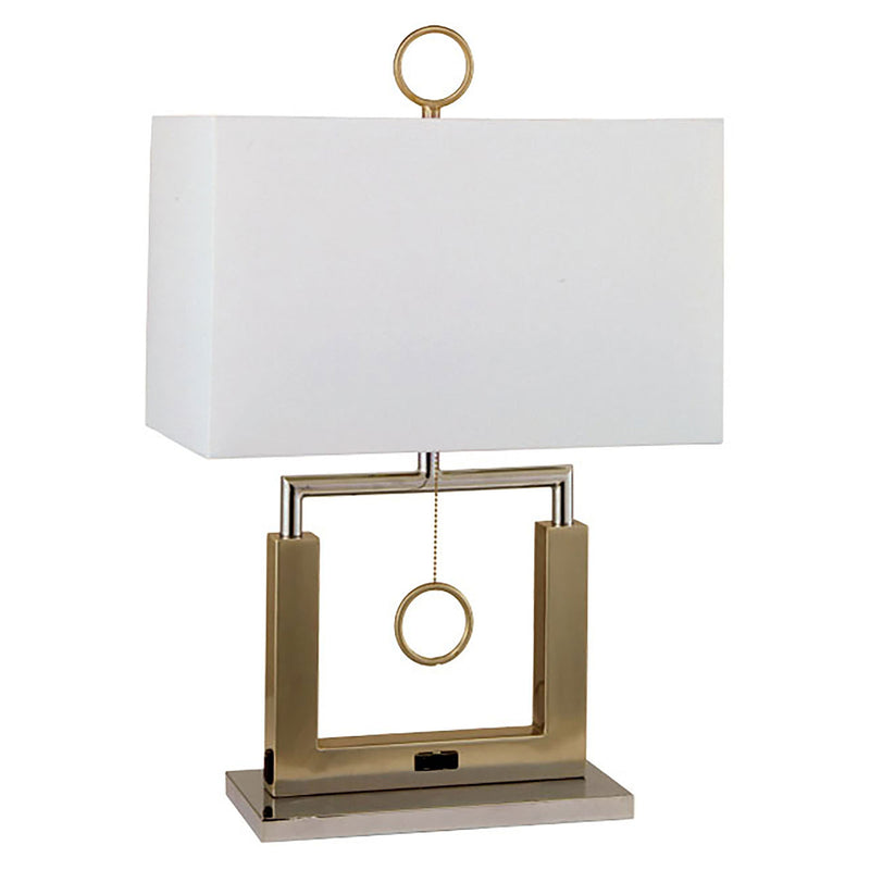 Jessica Brushed Steel 17"H Steel Table Lamp