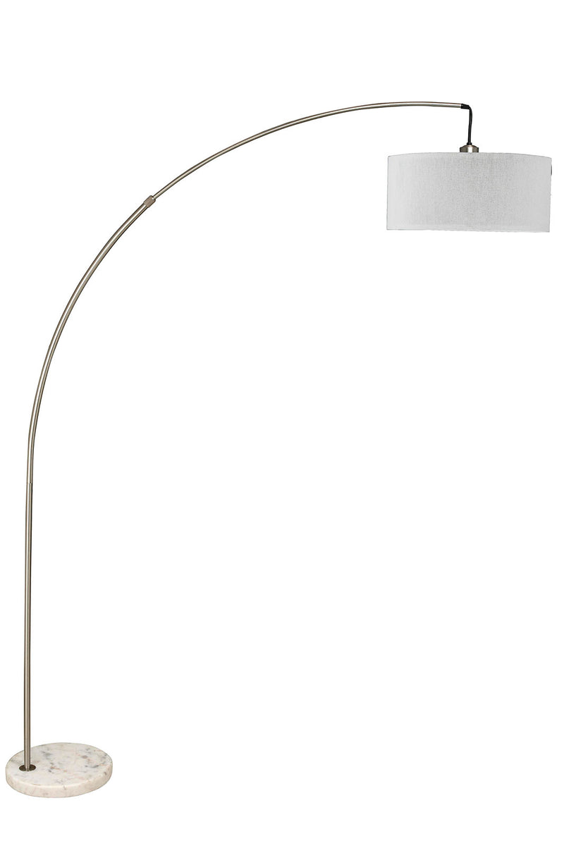 Jess Brushed Steel Arch Lamp