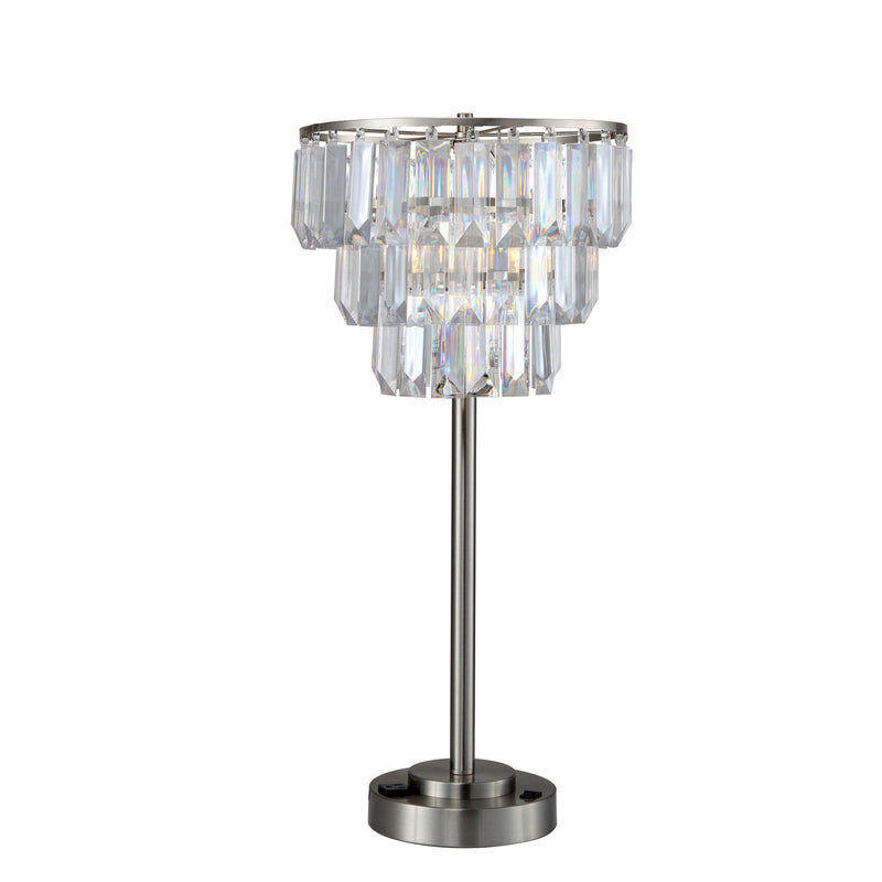 Meg Clear Table Lamp - Star USA Furniture Inc