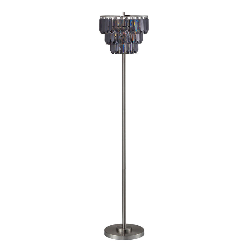 Meg Black/Chrome Floor Lamp - Star USA Furniture Inc