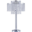 Kaitlyn Chrome 12"H Crystal Chrome Table Lamp - Star USA Furniture Inc