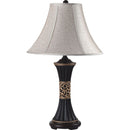 Naya Espresso/Gold Pattern 11"H Table Lamp (2/CTN) - Star USA Furniture Inc