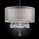 Lila Silver 19"H Ceiling Lamp - Star USA Furniture Inc
